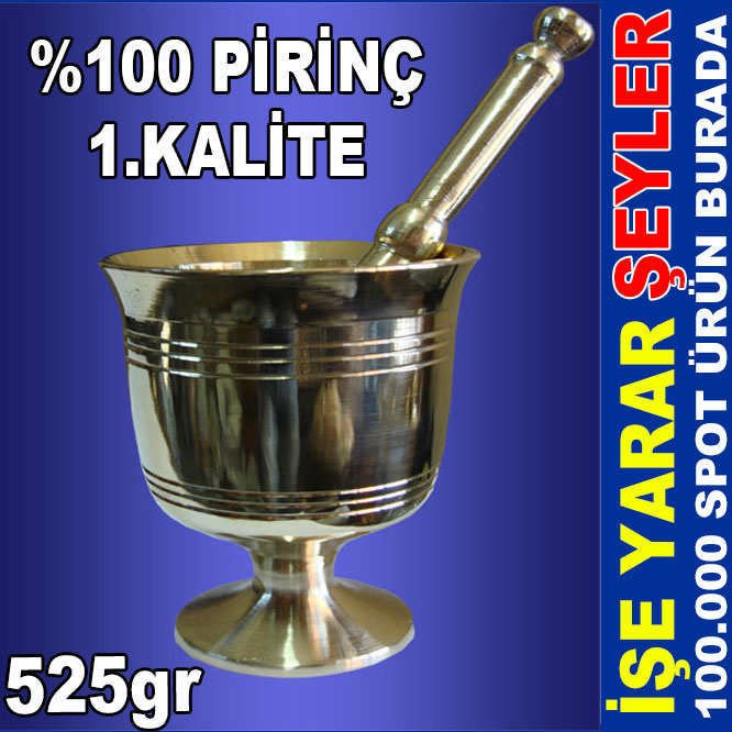 KÜÇÜK BOY ÖMÜR BOYU GARANTİ FULL PİRİNÇ HAVAN