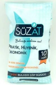 Süzat Yeni Bulaşık Çöp Süzücü Pratik Hijyenik Ekonomik 10 adettir