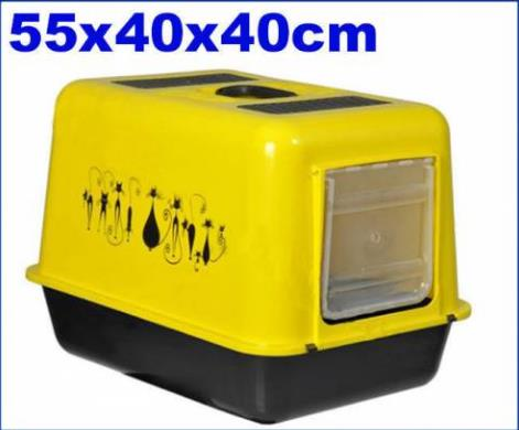 TAŞINABİLİR BÜYÜK BOY KAPALI KEDİ KUMLUĞU,PORTATİF SEYYAR KAPALI TUVALET KABI SEYYAR KEDİ YUVASI