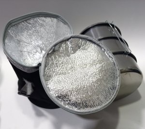 Termoslu Çanta Hediyeli 4lü Çelik Sefer Tası 2-3 kişlik 14x23cm Isı Koruyan Taşıma Çantası+Sefertası Sağlıklı Yemek Taşıma Seti