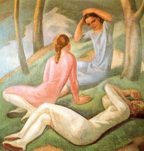 AHŞAP ÇERÇEVELİ CANVAS TABLO RESSAMLAR1179 40x30