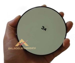 9cm Vantuzlu 3x Büyüteçli Makyaj Aynası