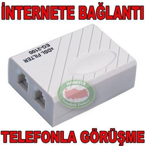 FİLTRELİ ADSL SPLITTER 1 GİRİŞ 2 ÇIKIŞ PORT