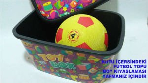 TOY BOX 37x26cm TÜM ÇEVRESİ ve KAPAĞI DESENLİ OYUNCAK KUTUSU ÇOK AMAÇLI SAĞLAM MALZEME KUTUSU