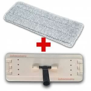 Tablet Mop için Plastik Cırtlı Başlık+1 adet Microfiber Yedek Set Tüm Tablet Moplara Uygun Orijinal