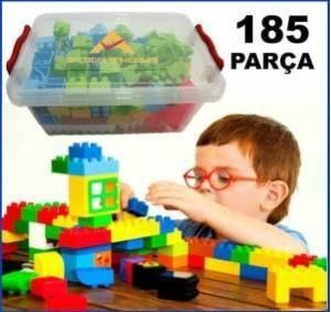 185 Parça Lego Seti.,Özel Saklama Kutusu İçersinde 1.Kalite Zeka Geliştirici Yapı Blokları Lego Seti