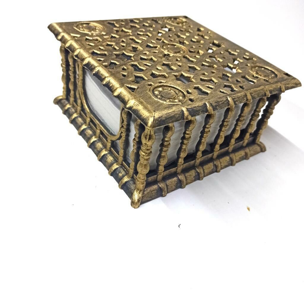 Barok Tarzlı Dekoratif Çok Kullanışlı Kare Şık 16,5 cm Peçete Kutusu