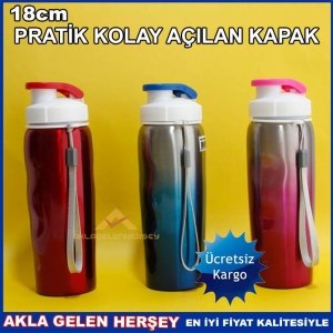 Ücretsiz Kargo KIRILMAZ KOKU YAPMAZ PASLANMAZ ÇELİK MATARA