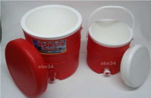 2li Set Musluklu Piknik Termosu,Su Termosu Sağlam Dayanıklı Çift Cidarlı Yiyecek ve İçecek Termosu