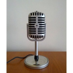 NOSTALJİK GÖRÜNÜMLÜ PC İLE UYUMLU PROFESYONEL MİNİ MİKROFON