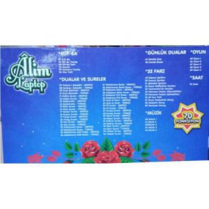 Çocukların Dini Eğitimi için Laptop,70 Fonksiyonlu Oyunlu,Müzikli,LCD Ekranlı Din Eğitim Notebooku