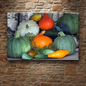KABAK ÇEŞİTLERİ 7 değişen ölçü ORİJİNAL KANVAS TABLO