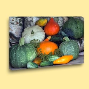 KABAK ÇEŞİTLERİ 7 değişen ölçü ORİJİNAL KANVAS TABLO