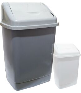Klik Kapaklı Jumbo 50 Litre Çöp Kovası BüyükBoy Bidon 43x33 h:68 Sağlam Kaliteli Süper Geniş Hazneli