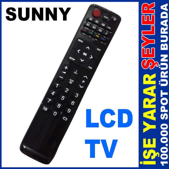 SUNNY 3D YENİ ORJİNAL LCD LED TV KUMANDASI
