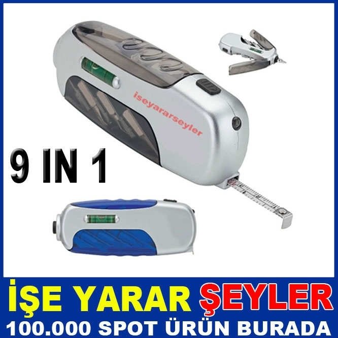 6LI TORNAVİDA,FENER,ŞERİT METRE,SU TERAZİSİ -2