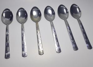 6 adet Yemek Kaşığı Seti Paslanmaz Çelik Safir 20cm Ucuz Md Kaşık Günübirlik için ideal Sofra Seti