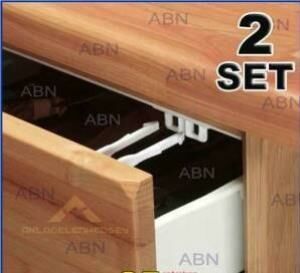 Çocukların Çekmece Açmasını Önleyici Emniyet Mandalı Bebek Güvenliği Sürgülü Komidin Kilidi