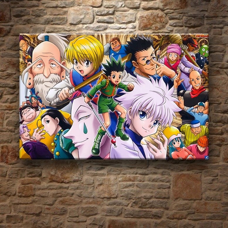 HUNTERXHUNTER SINAV 7 değişen ölçü ORİJİNAL KANVAS TABLO