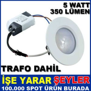 LED 5 WATT 110/240VOLT BOMBELİ TAVAN ARMATÜRÜ