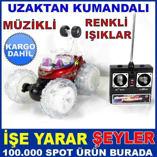 MÜZİKLİ IŞIKLI ŞARJLI UZAKTAN KUMANDALI ARABA KD