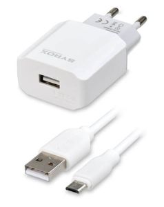 Syrox Micro USB Şarj Cihazı 2.6A Adaptör SYX-J47 Duvar Şarjı ve Mıcro usb kablo