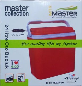 24 Litre Araç İçi Buzluk,12V Oto Buzdolabı Taşınabilir Araç Termosu, Çakmaklık Girişli Araba Buzluğu