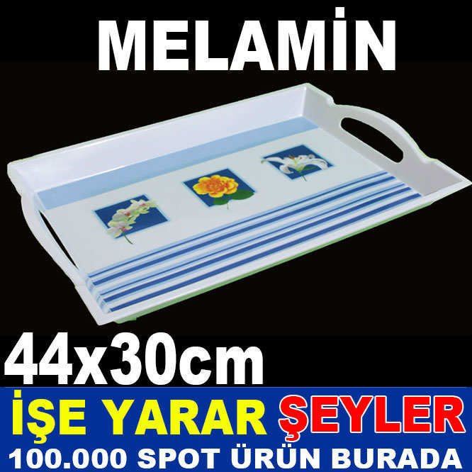 BÜYÜK BOY KAYDIRMAZ SERVS TABAĞI MELAMİN TEPSİ