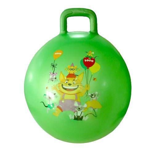 Yeşil Zıp Zıp Pilates Topu 45cm, 70kg Taşıma Kapasiteli Zıplama Topu