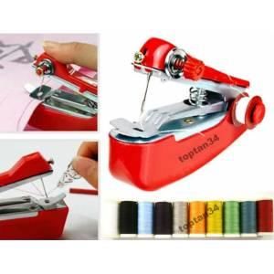 10 Renk Makara İplikle Seyahat Tipi Pratik Mini El Dikiş Makinesi Hediyeli Özel Set Kolay Kullanımlı