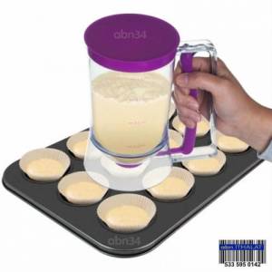 Batter Dispenser Ölçekli Otomatik Hamur Dağıtıcı Pasta-Kek Süsleyici Kolay Pancake Yapma Makinesi