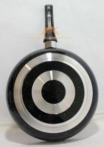 GRANİT TAVA 30cm YANMAZ EMAYE DIŞ YÜZEYLİ