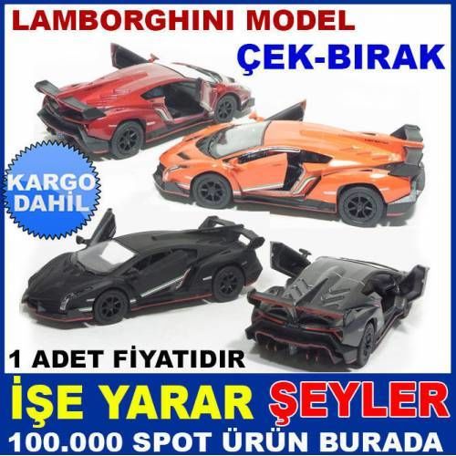 LAMBORGHINI VENENO MODL METAL ÇEK BIRAK ARABA KD
