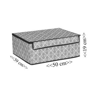 Silinebilir Kumaştan Katlanır Baza ve Çekyat Altı Sepet 39x50x19cm Kirli Çamaşır ile Oyuncak Sepeti