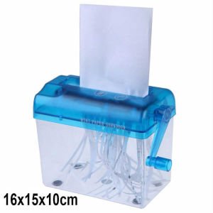 Çevirme Kollu Mini Kağıt Doğrayıcı Hand Shredder Pratik Ofis Kağıt Evrak İmha Edici Kağıt Kesme