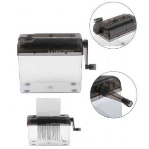 Çevirme Kollu Mini Kağıt Doğrayıcı Hand Shredder Pratik Ofis Kağıt Evrak İmha Edici Kağıt Kesme