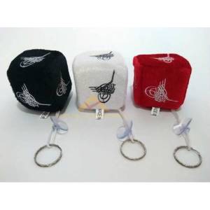 KÜP MODEL OSMANLI TUĞRA DESENLİ PELUŞ ARAÇ SÜSÜ