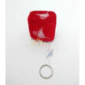 KÜP MODEL OSMANLI TUĞRA DESENLİ PELUŞ ARAÇ SÜSÜ