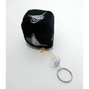 KÜP MODEL OSMANLI TUĞRA DESENLİ PELUŞ ARAÇ SÜSÜ