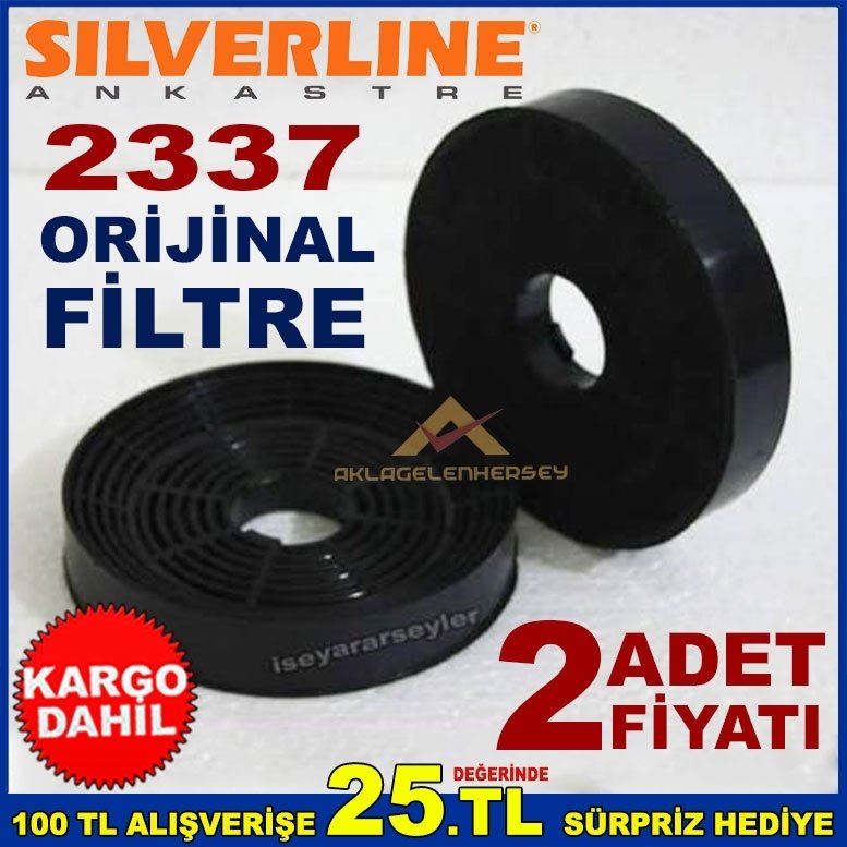 SILVERLINE 2337 ANKASTRE DAVLUMBAZ ASPİRATÖR KARBON FİLTRE