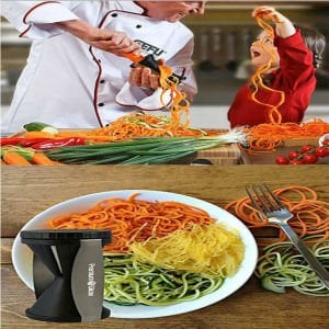 Spiral Slicer Rende Meyve Sebze Doğrayıcı Soyucu Paslanmaz Çelik Spiral Dilimleyici Jülyen Şekilli