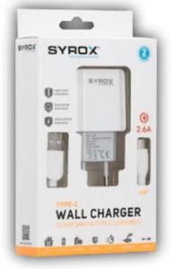 Syrox Type-C Hızlı Şarj Duvar Şarjı ve Type C Usb kablo / 2.0 MaH J28