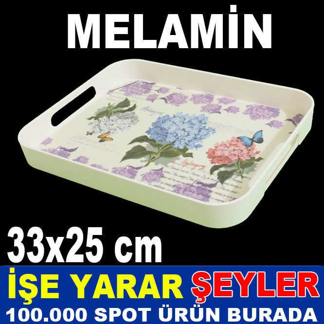 BÜYÜK BOY KAYDIRMAZ  DİKDÖRTGEN MELAMİN TEPSİ