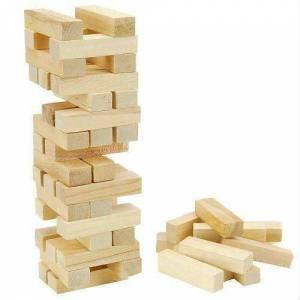 54 Parça Ahşap Numaralı Denge ve Beceri Oyunu (Jenga) Wiss Toy