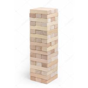 54 Parça Ahşap Numaralı Denge ve Beceri Oyunu (Jenga) Wiss Toy