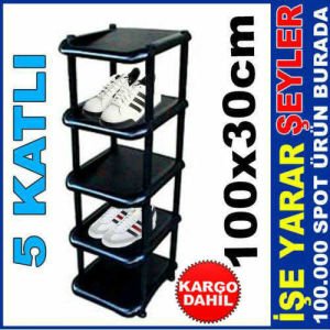 100x30cm AZ YER KAPLAYAN 5 KAT TEKLİ AYAKKABILIK