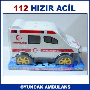 Oyuncak Ambulans - Mesleki Oyuncak Seti - Dayanıklı ve Kaliteli