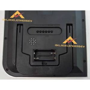 Büyük boy büyük rakamlı Dijital duvar saati KK5887 termometre,alarm LCD ekran dijital takvim 27x23cm