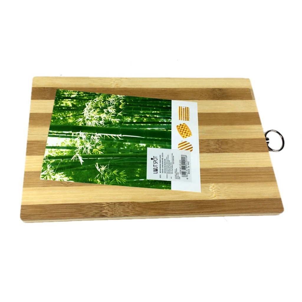 Bambu Ağacından Askılı Kesme Tahtası 28x18cm Doğrama Kesim Panosu