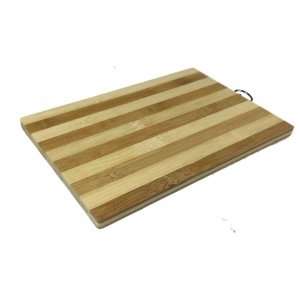 Bambu Ağacından Askılı Kesme Tahtası 28x18cm Doğrama Kesim Panosu